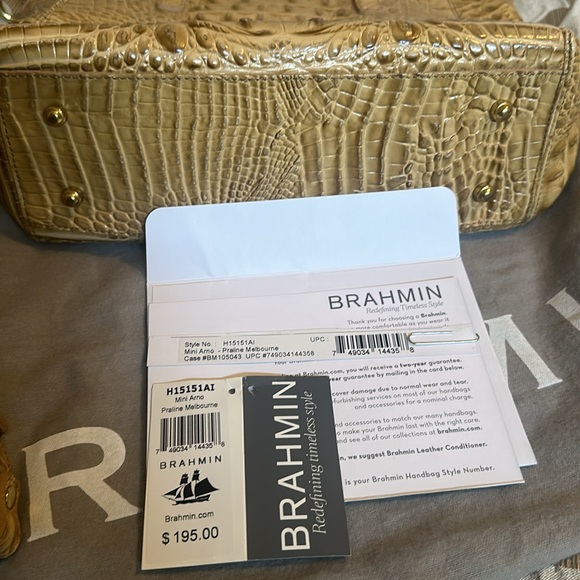 Brahmin Mini Amo- Praline Melbourne - Picture 5 of 5